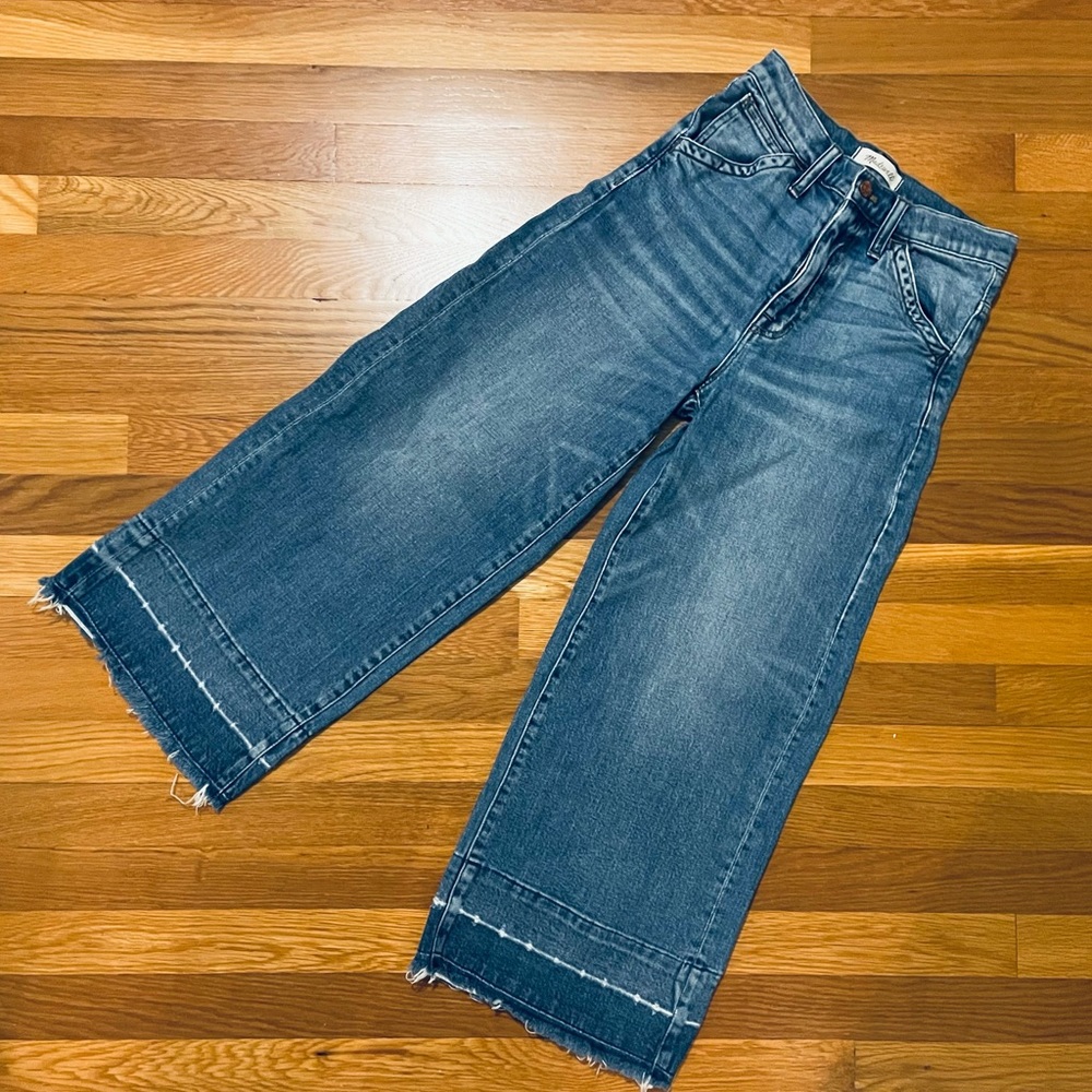 Madewell High-Rise Wide Leg Crop Jeans